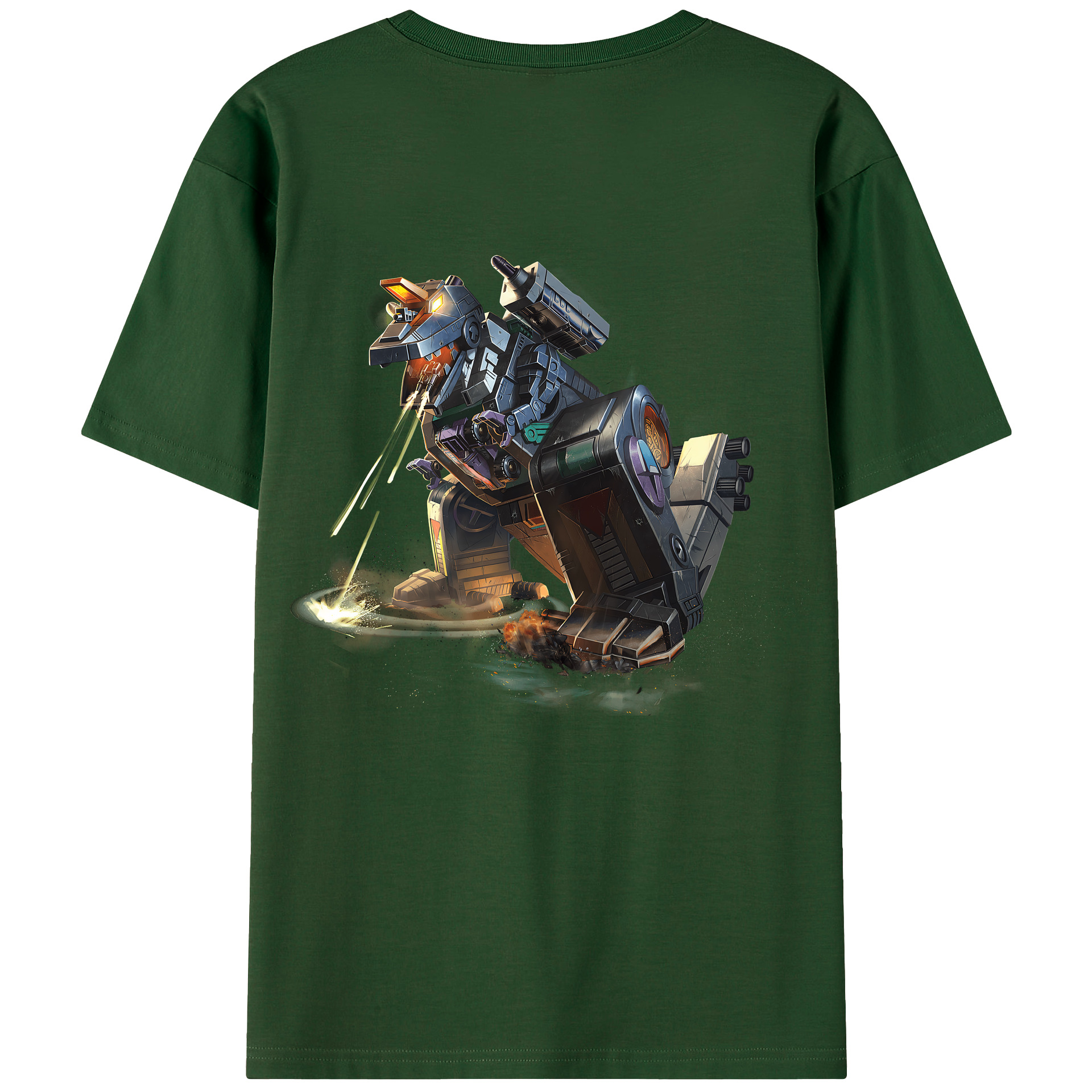 （画像用） Transformers トランスフォーマー 綿100％半袖Tシャツ（背面プリント）
